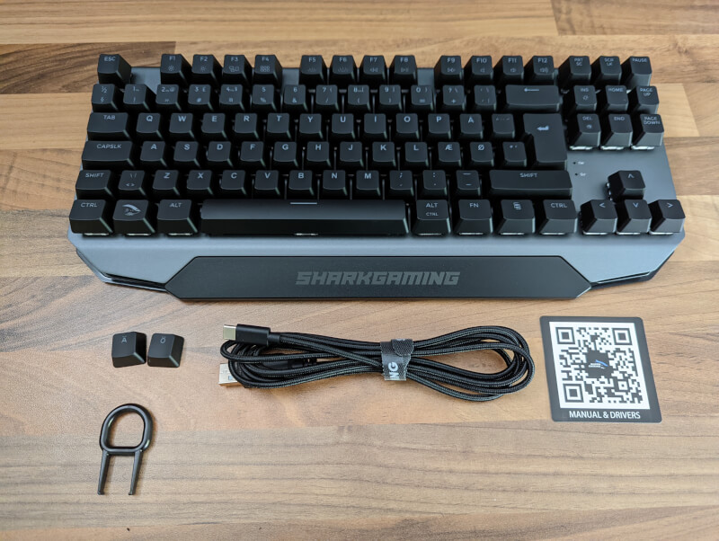 K50 kailh TKL gaming SharkGaming Keyboard Venator Red RGB Shark.jpg